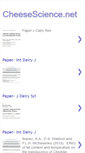 Mobile Screenshot of cheesescience.net
