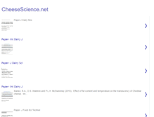Tablet Screenshot of cheesescience.net
